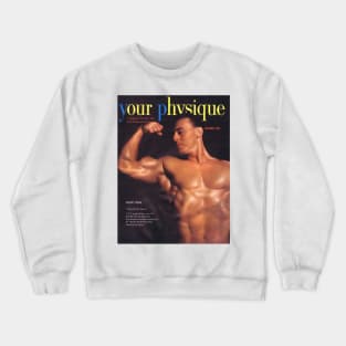 YOUR PHYSIQUE - Vintage Physique Muscle Male Model Magazine Cover Crewneck Sweatshirt